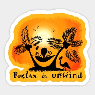 Relax & Unwind Sticker